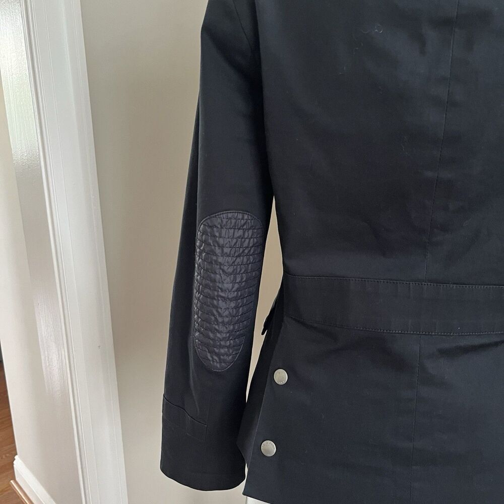 Rag & Bone Utility Army Jacket size 4 Black Elbow Patch - Picture 11 of 13